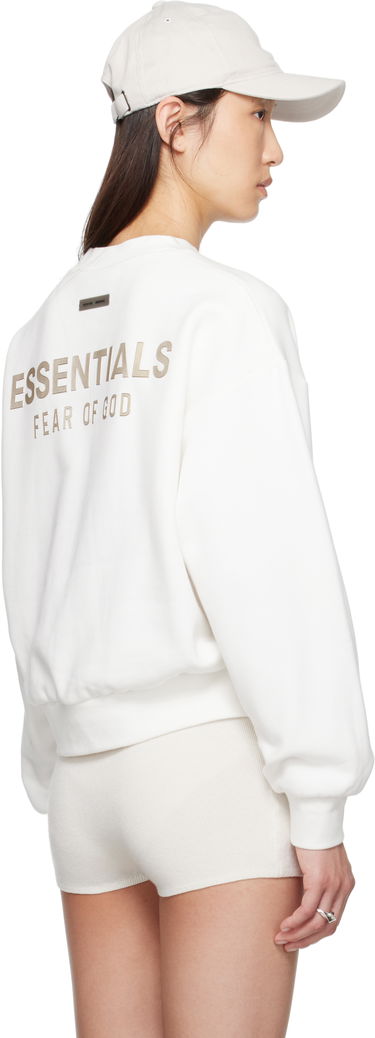 Sweatshirt Fear of God Fear of God ESSENTIALS Classic Fit Crewneck Sweatshirt Hvid | 192SP255554FW, 2