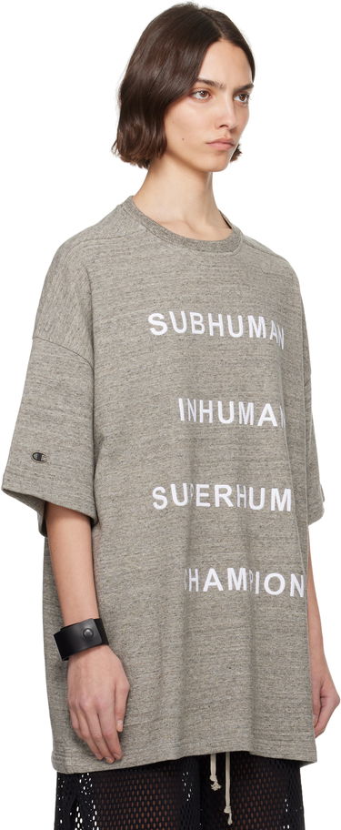 T-shirt Rick Owens Rick Owens Champion Edition Tommy T-Shirt Grå | CW01E1674 CHMJ, 1