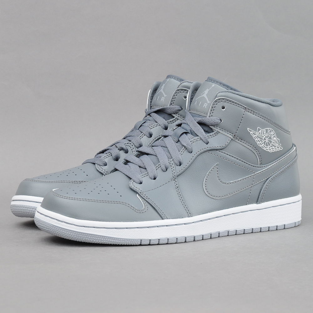 Sneakers og sko Jordan Air Jordan 1 Mid ''Cool Grey'' Grå | 554724-031, 1