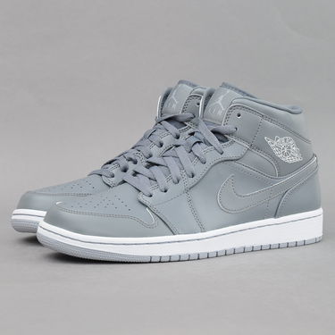 Sneakers og sko Jordan Air Jordan 1 Mid ''Cool Grey'' Grå | 554724-031, 1