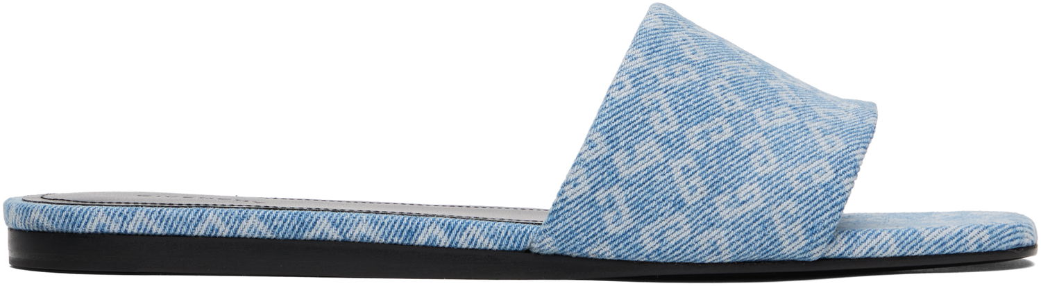 Tilbehør Givenchy Givenchy 4G Denim Slides Blå | BE306FE2BN420, 0