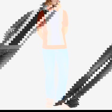 Polo skjorte Fred Perry Men's Vertical Stripe Zip Neck Knitted Polo Shirt Brun | K9728-Y91, 4