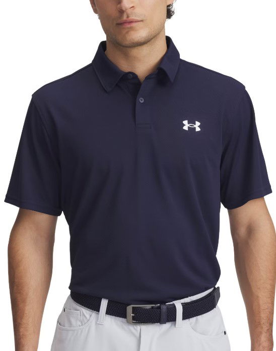 Polo skjorte Under Armour UA T2G Pique Polo Shirt Mørkeblå | 1390123-410, 0