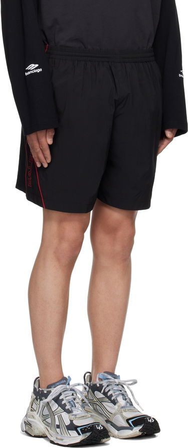 Shorts Balenciaga Balenciaga Washed Tracksuit Shorts Sort | 814568TRO32, 1