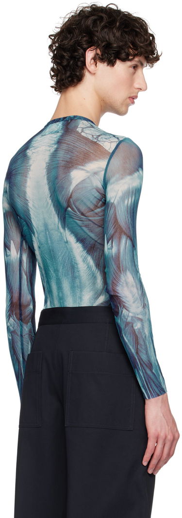 Krop Jean Paul Gaultier Jean Paul Gaultier 'The Écorché' Long Sleeve T-Shirt Blå | 24/30-F-TO210-T554-505601, 2
