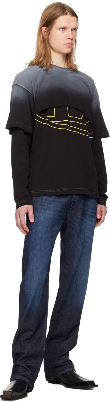 T-shirt Diesel Diesel T-Besh Cut Long Sleeve T-Shirt Sort | A16133-0KNAQ-9XX, 3