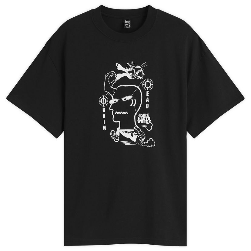 T-shirt Brain Dead Brain Dead Earth Works Graphic Tee, Size Large Sort | BDF25TO00046-BLK