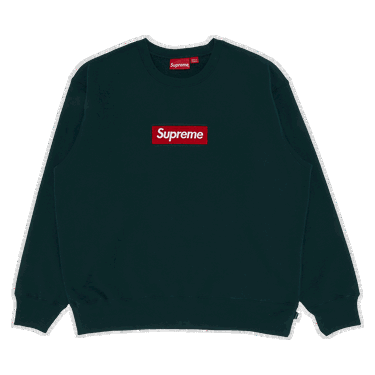 Sweatshirt Supreme Box Logo Crewneck "Dark Pine" Grøn | FW22SW65 DARK PINE, 0