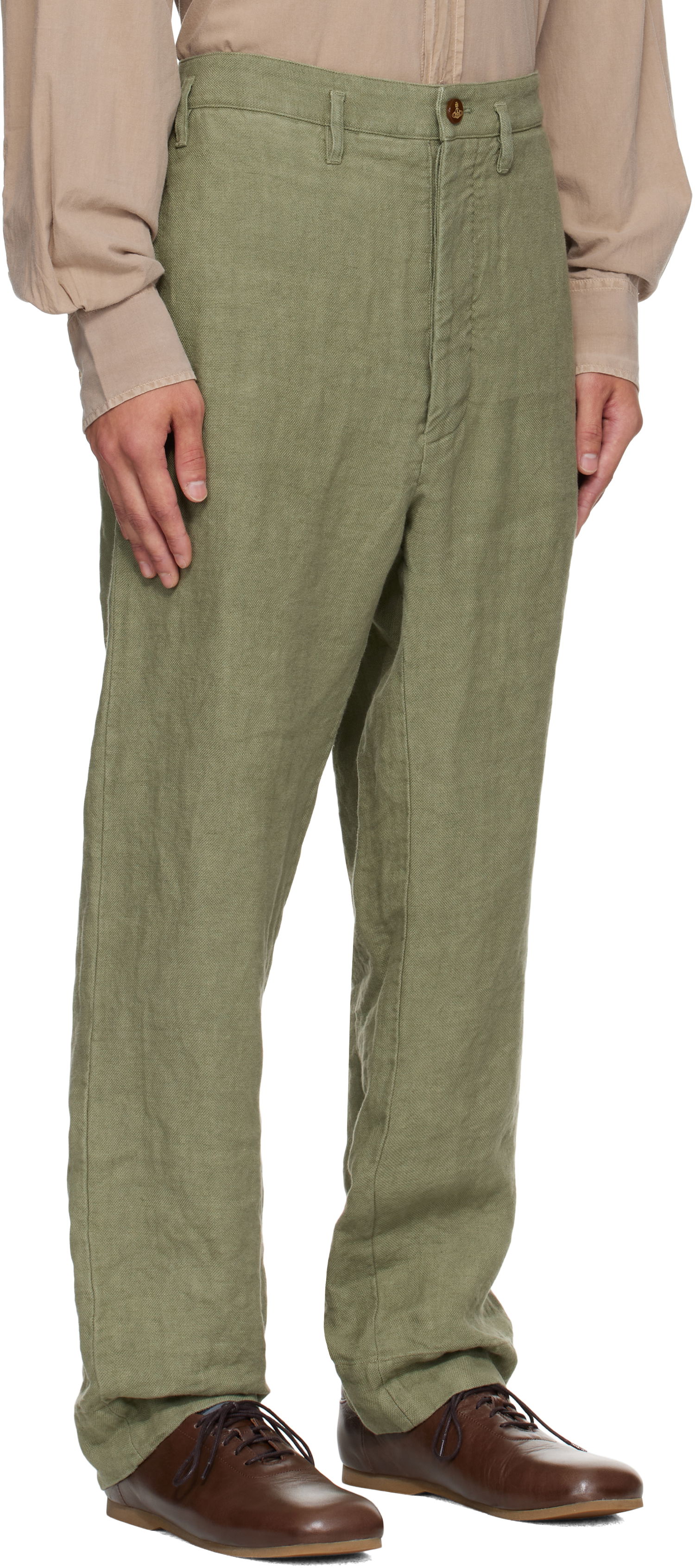 Bukser Vivienne Westwood Vivienne Westwood Cruise Cropped Trousers Grøn | 2F01000L-W012E-, 1