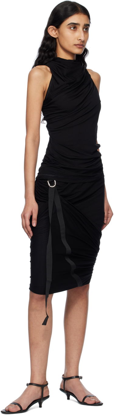 Nederdel Helmut Lang Helmut Lang Wind Midi Skirt Sort | O09HW302, 3