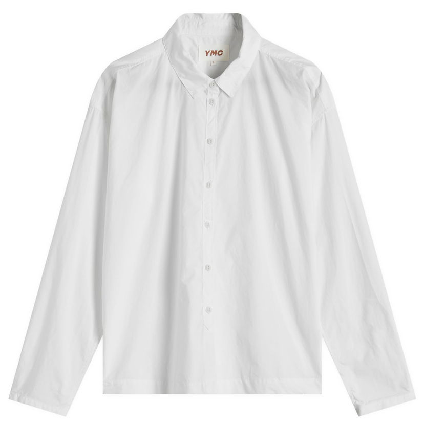 Skjorte YMC Earth Marianne Oversized Shirt Hvid | Q2AZG-WHITE