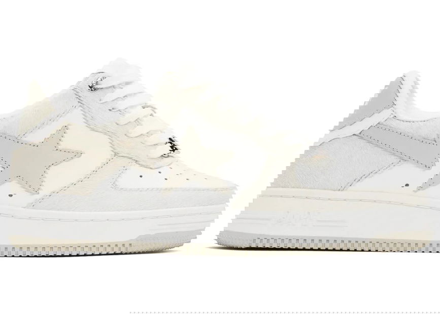 Sneakers og sko BAPE A Bathing Ape Sta "Beige Calf Hair" Hvid | 1J80-191-050 BEI, 0