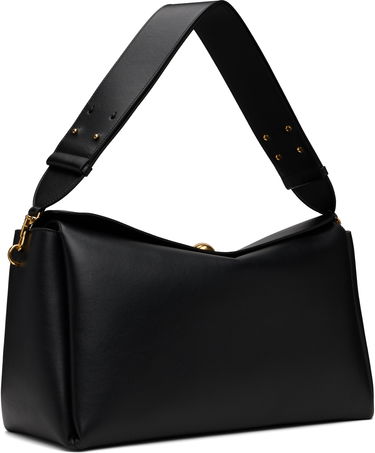 Skuldertaske AMI AMI Paris Large Carrousel Leather Shoulder Bag Sort | ULL028.AL0103, 1