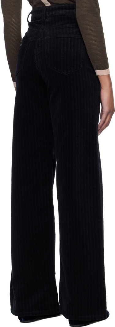 Bukser GANNI GANNI Magny Corduroy Flare Pants Sort | W0160, 2