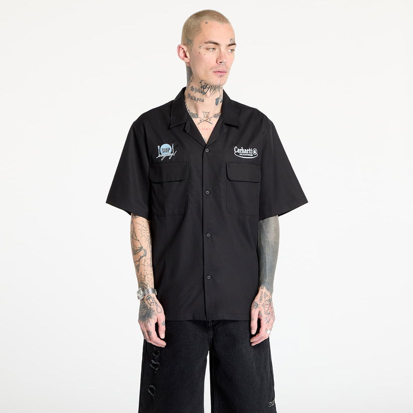 Skjorte Carhartt WIP Carhartt WIP Deli Short Sleeve Shirt Sort | I034738.2X8XX