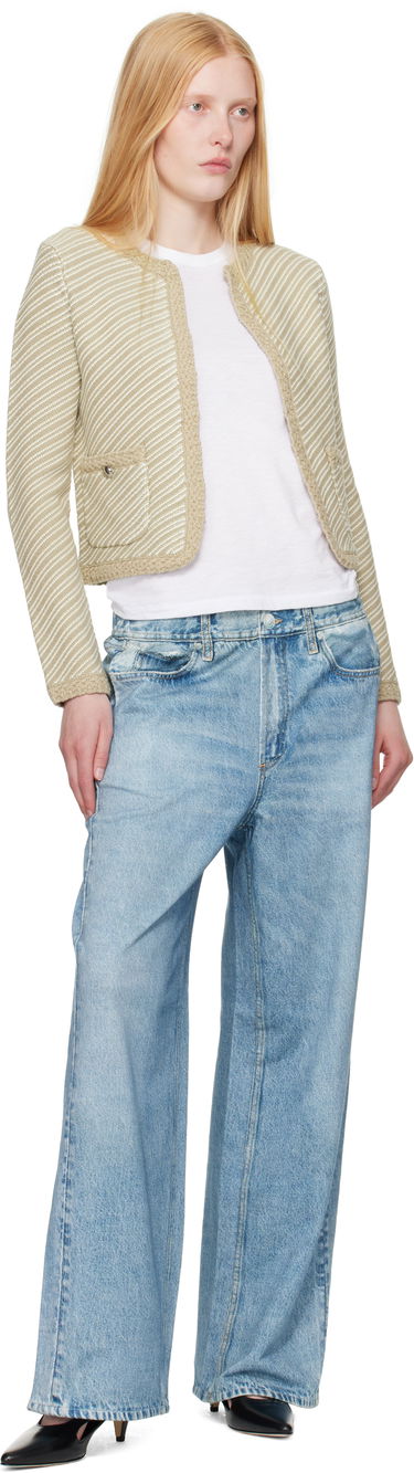 Sweater rag & bone Rag & Bone Claire Knit Cardigan Beige | WAS25P026SD26, 3