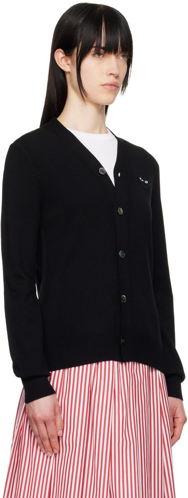 Sweater Comme des Garçons COMME des GARÇONS PLAY Heart Cardigan Sort | AX-N024-051, 1