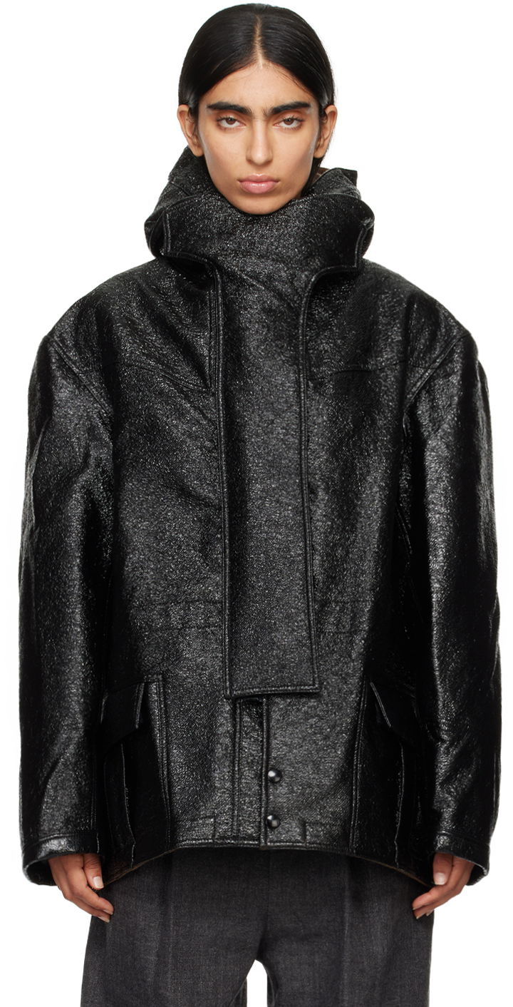 Parka R13 R13 Oversized Hooded Jacket Sort | R13WR306-R400A