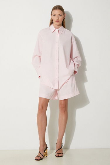 Skjorte Samsoe Samsoe Samsoe Samsoe SALOVA High-Waisted Shorts Lyserød | F24200111, 5