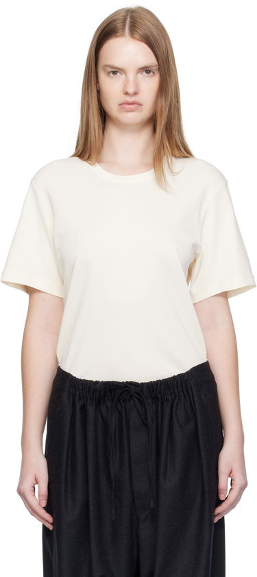 T-shirt LEMAIRE LEMAIRE Rib T-shirt Hvid | TO1440 LJ1016, 0
