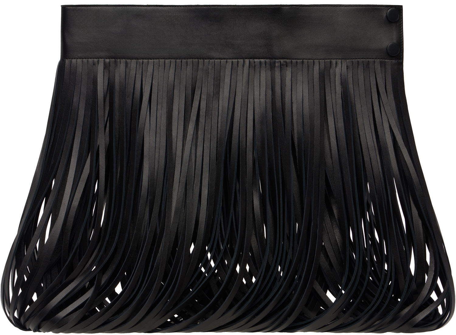 Bælter Alaïa ALAÏA Fringed Leather Waist Belt Sort | AA9J05546C228, 0
