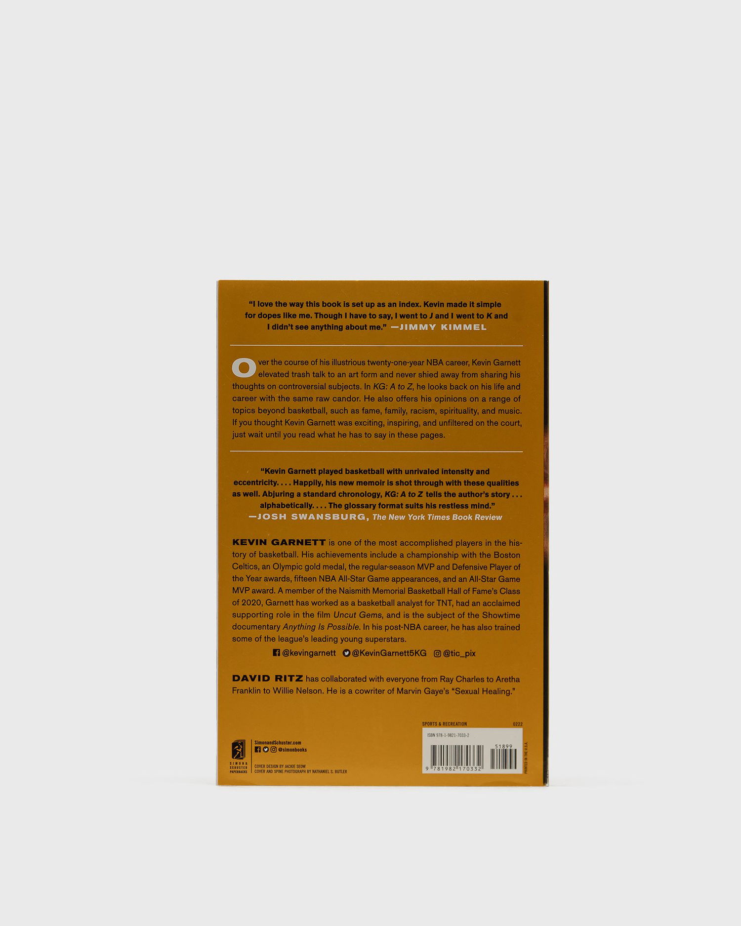 Bog og blad gestalten KG: A To Z - An Uncensored Encyclopedia Of Life, Basketball, And Everything In Between" By Kevin Sort | 9781982170332, 1