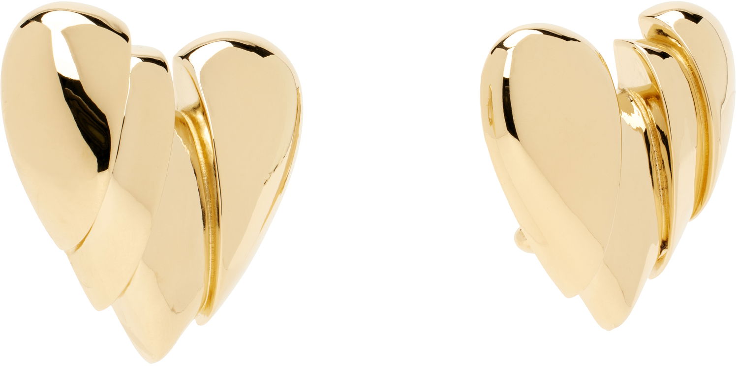 Øreringe Amina Muaddi Muaddi Heartbreaker Earrings Metalisk | HEARTBREAKER EARRING, 1