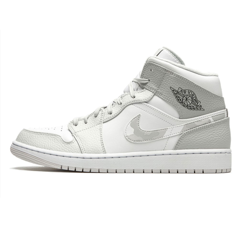 Sneakers og sko Jordan Air Jordan 1 Mid "Swoosh Logo - Grey Camo" Hvid | DC9035-100, 0