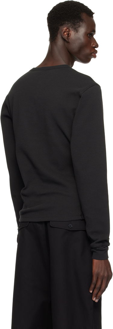 Sweater Entire Studios Entire Studios Thermal Long Sleeve T-Shirt Sort | ES2260SO, 2