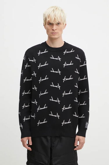 Sweater Ksubi Skript Knit Sweater Sort | MFA24KW003, 0