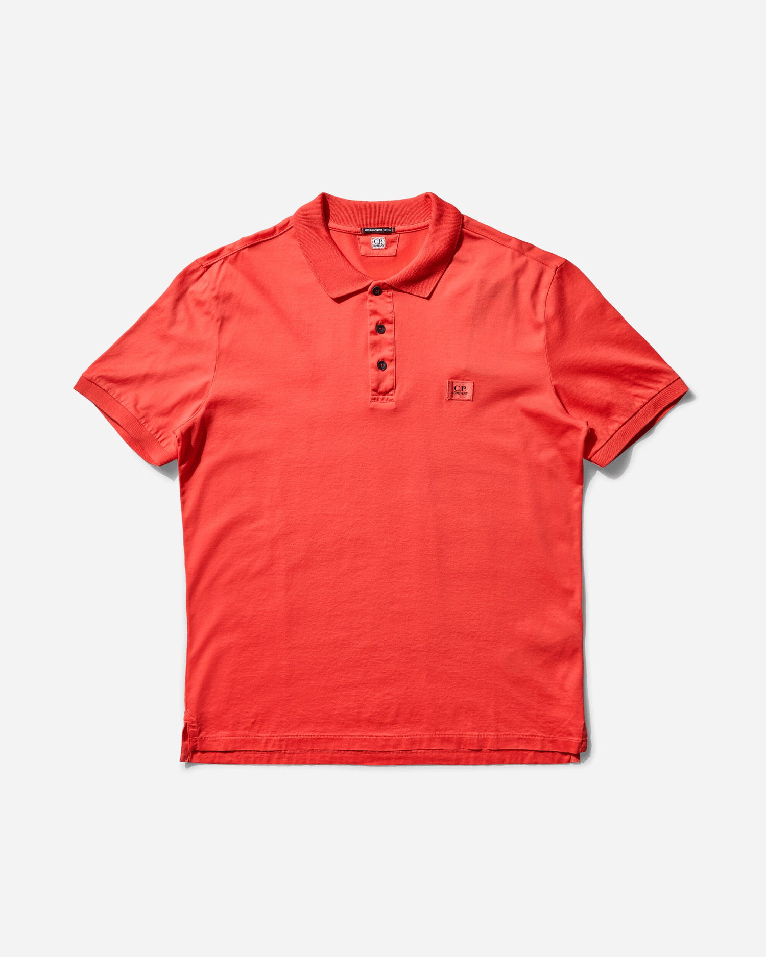 Polo skjorte C.P. Company Mercerized Jersey Polo Shirt Rød | 18CMPL091A-006374G 547, 1
