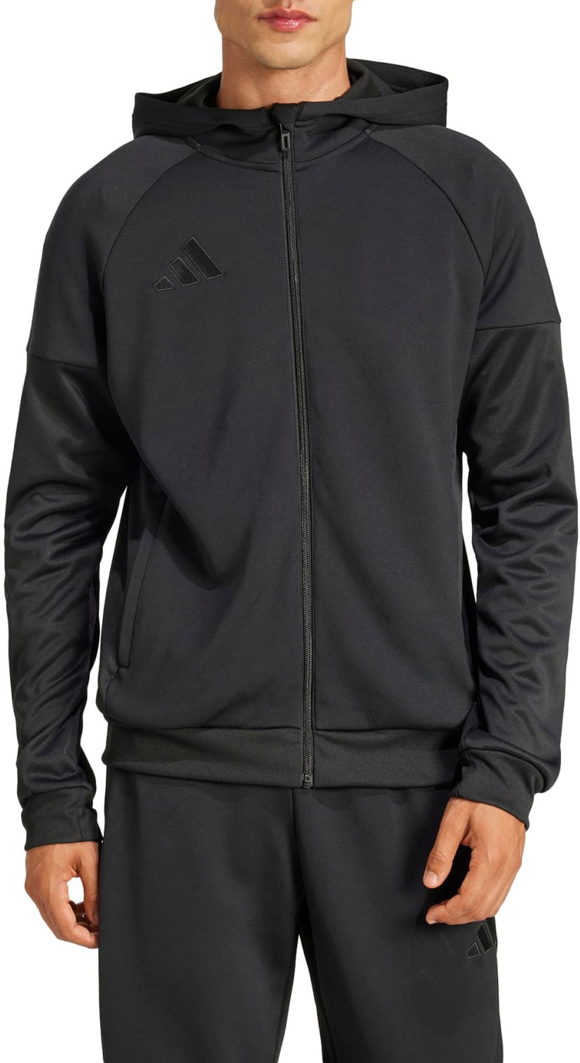 Sweatshirt adidas Performance TIRO25 FZ Hoodie Sort | jd9078