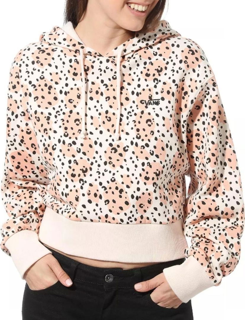 Sweatshirt Vans WM Leila Cropped Hoodie Lyserød | vn0a4dpivd91