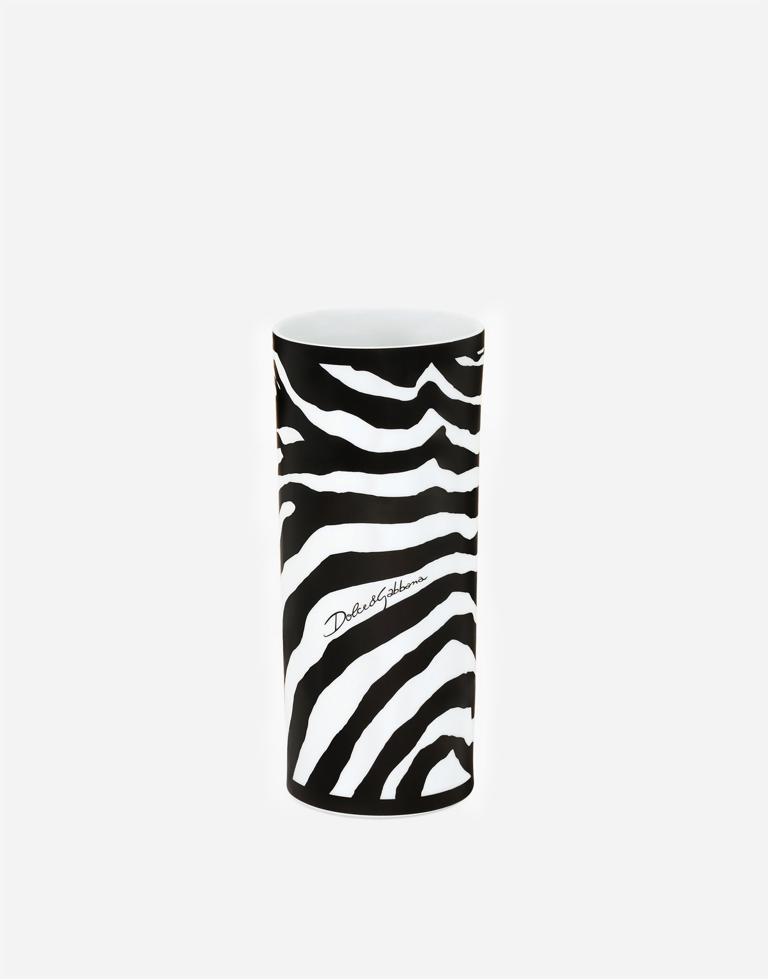 Home decor Dolce & Gabbana Dolce & Gabbana Cylindrical Porcelain Vase Onesize Flerfarvet | TCC196TCAMXUZ003, 1