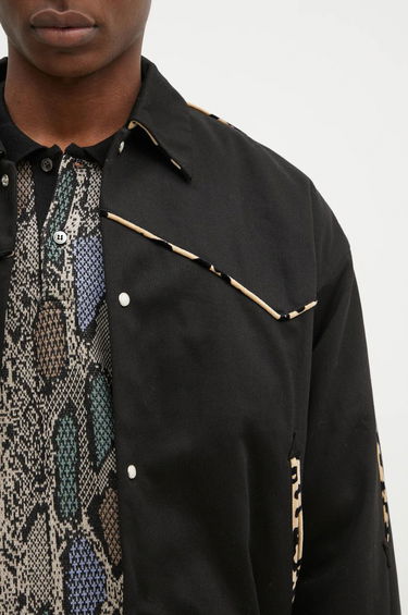 Jakke WACKO MARIA Western Jacket Sort | 24FW-WMO-BL20, 3