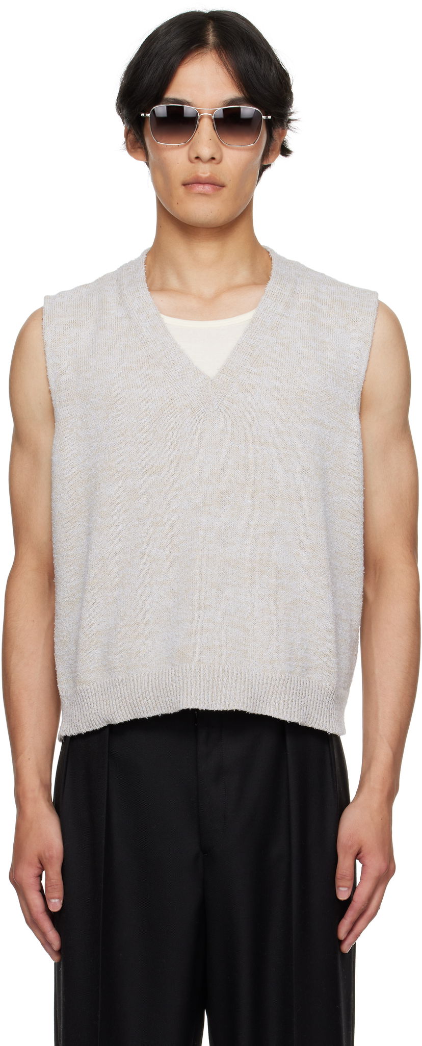 Vest Maison Margiela Maison Margiela Knit Vest Beige | S50FB0115 M13152