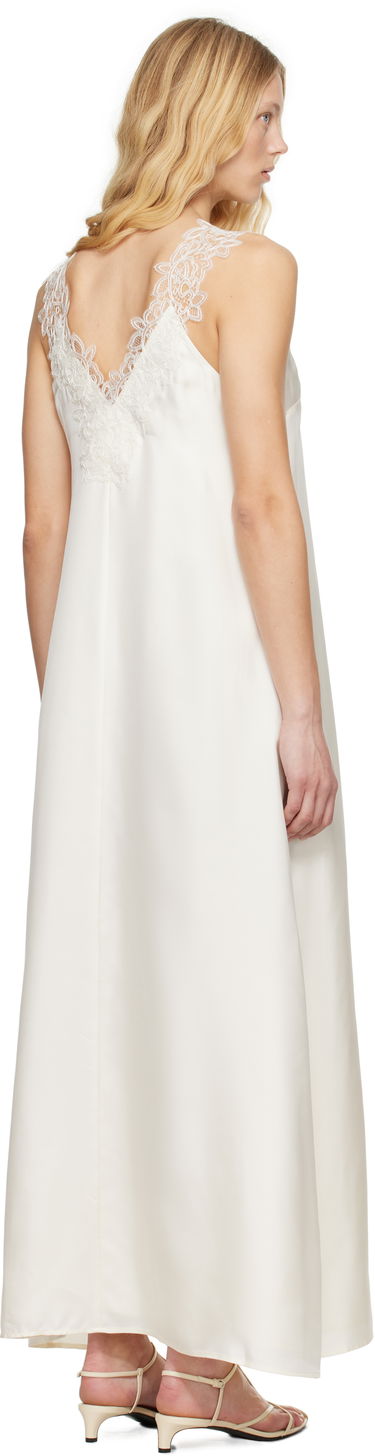 Kjole Róhe Rohe Silk Lace Maxi Dress Hvid | 415-33-256, 2