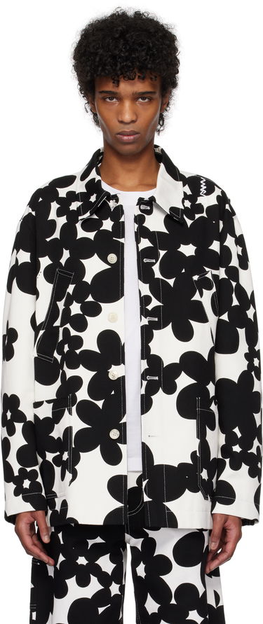 Jakke Marni Marni Dillies Print Jacket Hvid | GUMU0131SU UTC462, 0