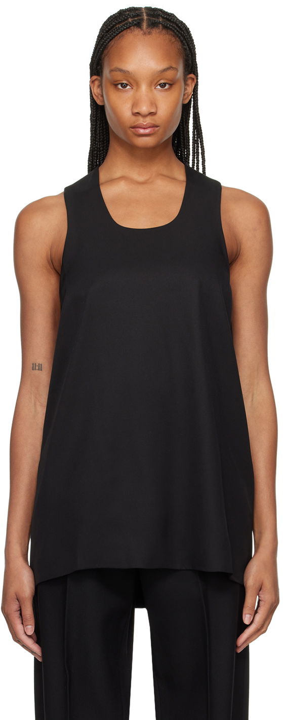 Tanktop Fear of God Black Double Layer Tank Top Sort | FG850-405SIW