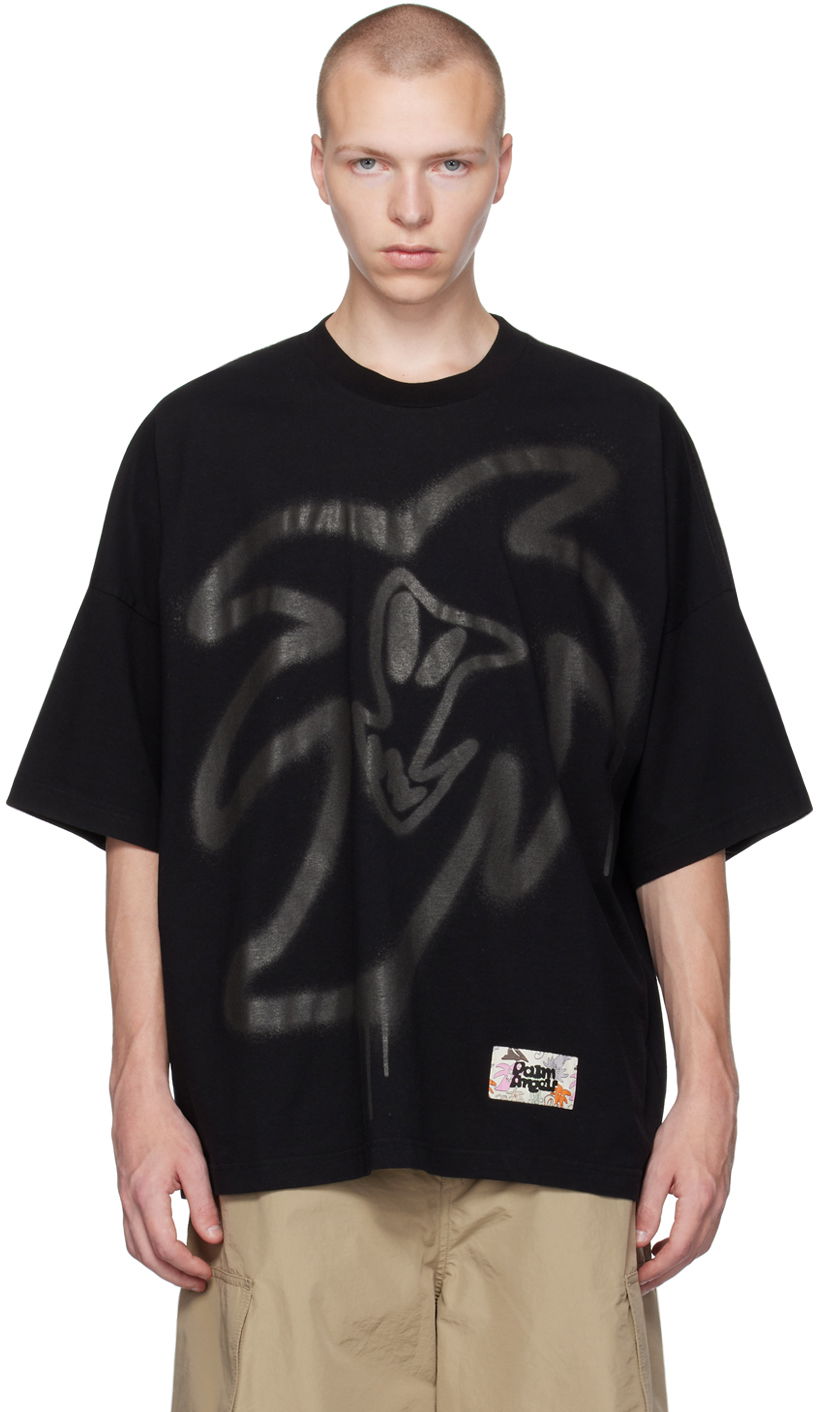 T-shirt Palm Angels Black Hunter Sort | PMAA041E23JER0011010