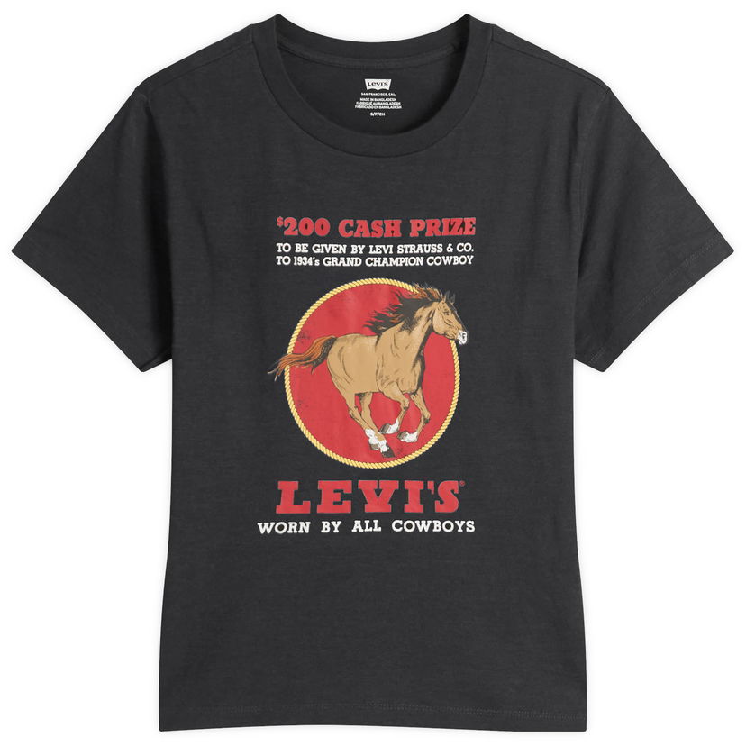 T-shirt Levi's Horse Print T-Shirt Sort | A8804-0063