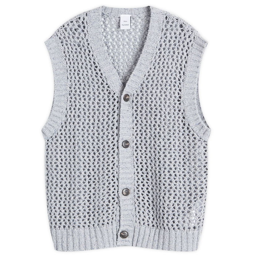 Sweater Won Hundred Won Hundred Lionel Knit Vest Grå | 3535-11101