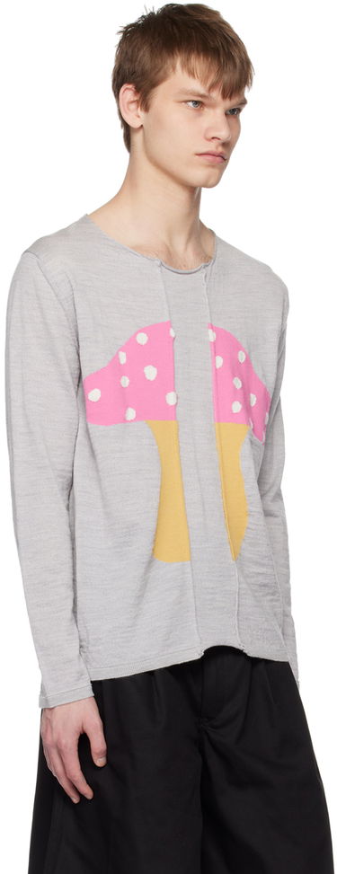 Sweater Comme des Garçons Comme des Garçons Shirt Brett Westfall Edition Mushroom Intarsia Sweater Grå | FK-N003-051, 1