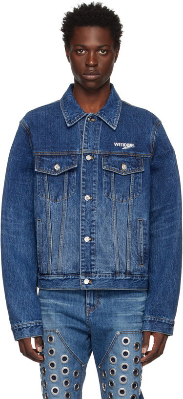 Jakke We11done We11done Faded Denim Jacket Blå | WD-DJ3-22-318-U-BL, 0