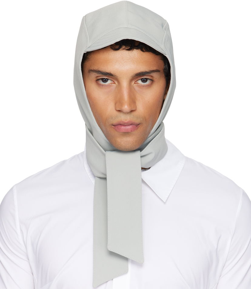 Kasketter og hatte Jean Paul Gaultier Jean Paul Gaultier Long Panel Hood Grå | 25/03-W-AC029-W002-02