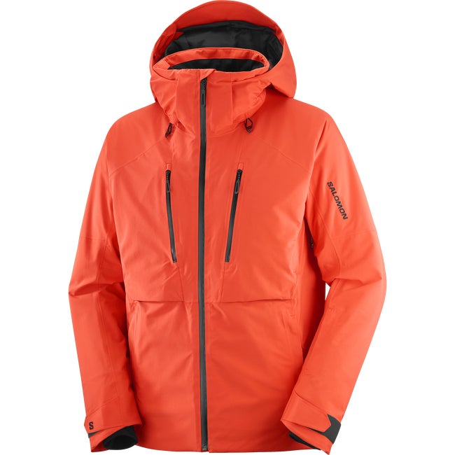 Jakke Salomon Brilliant Hooded Ski Jacket Orange | LC2635100, 1