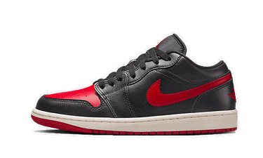 Sneakers og sko Jordan Air Jordan 1 Low "Bred Sail" W Rød | DC0774-061, 3