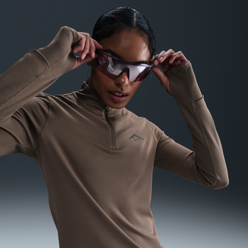 Sweater Nike Nike Trail Dri-FIT Midlayer 1/4 Zip Brun | HJ2248-233