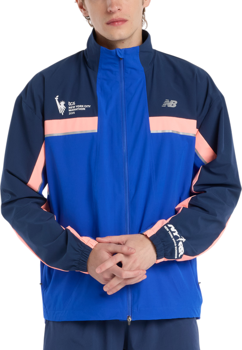 Vindjakke New Balance NYC Marathon 2025 Running Jacket Flerfarvet | mj53250m-bum, 0