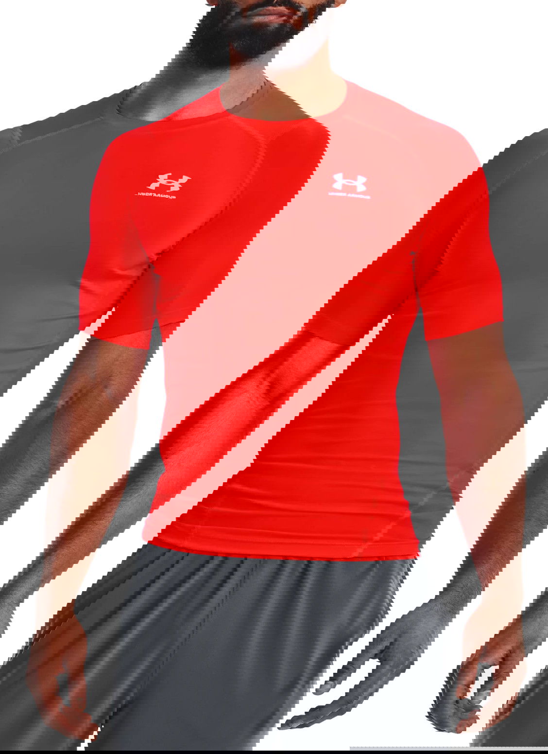 T-shirt Under Armour HG Armour Comp Tee Rød | 1361518-810, 0